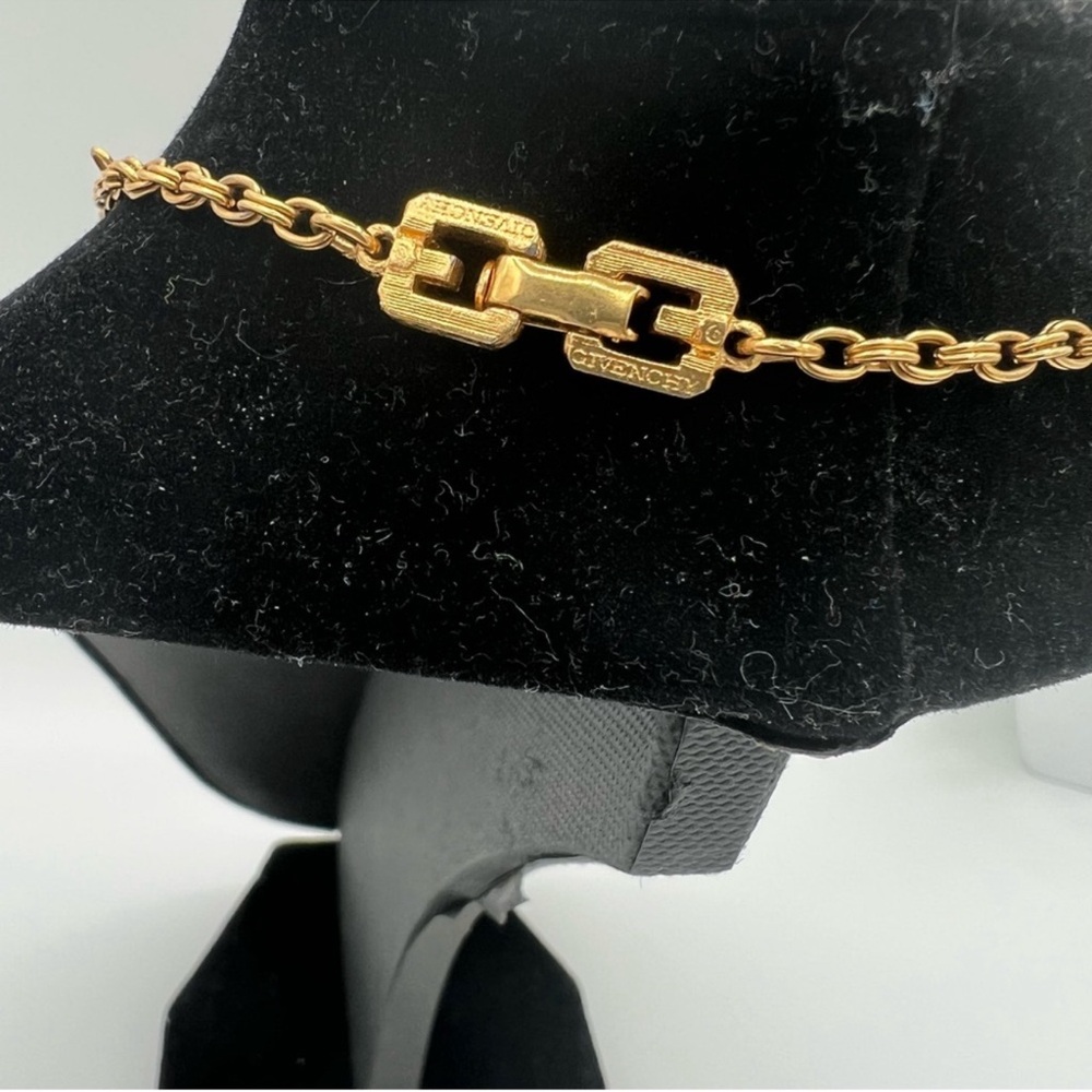 Givenchy Gold Chain Necklace with Geometric Links - Picture 3 of 6